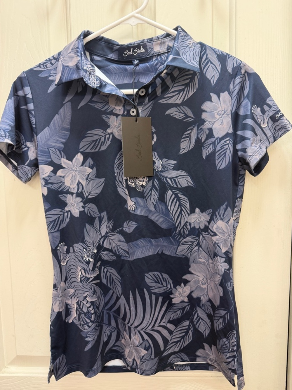 Bad birdie, crouching tiger polo, golf shirt small nwt